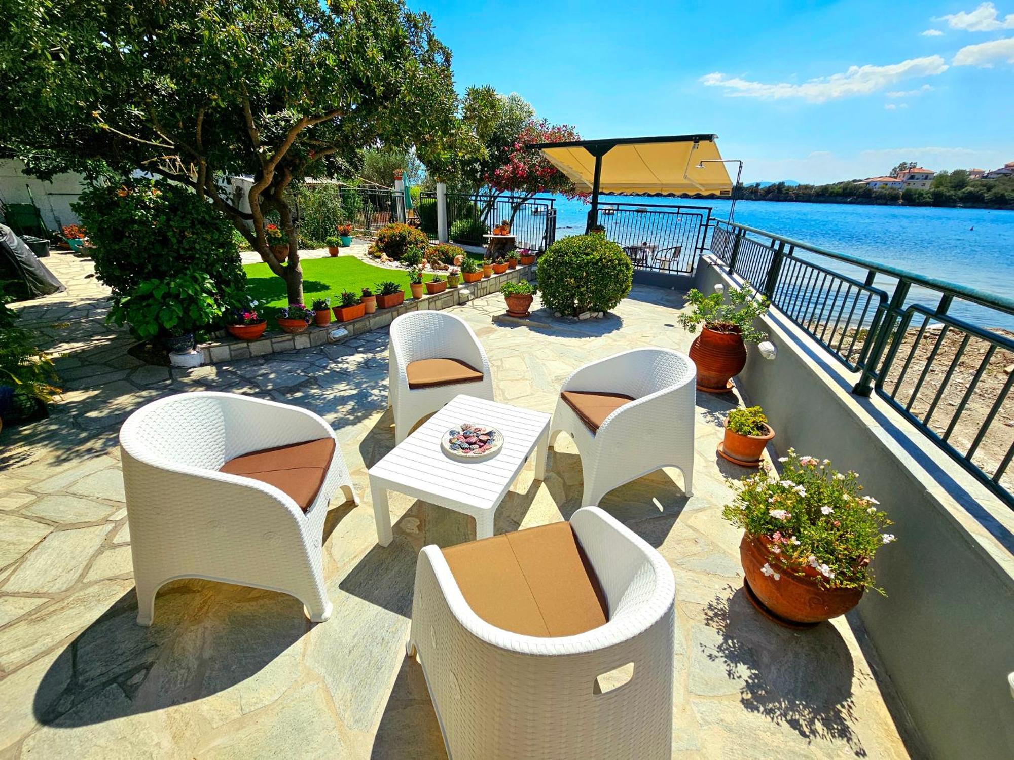 Villa Polianthi Seaside House Marathos  Esterno foto