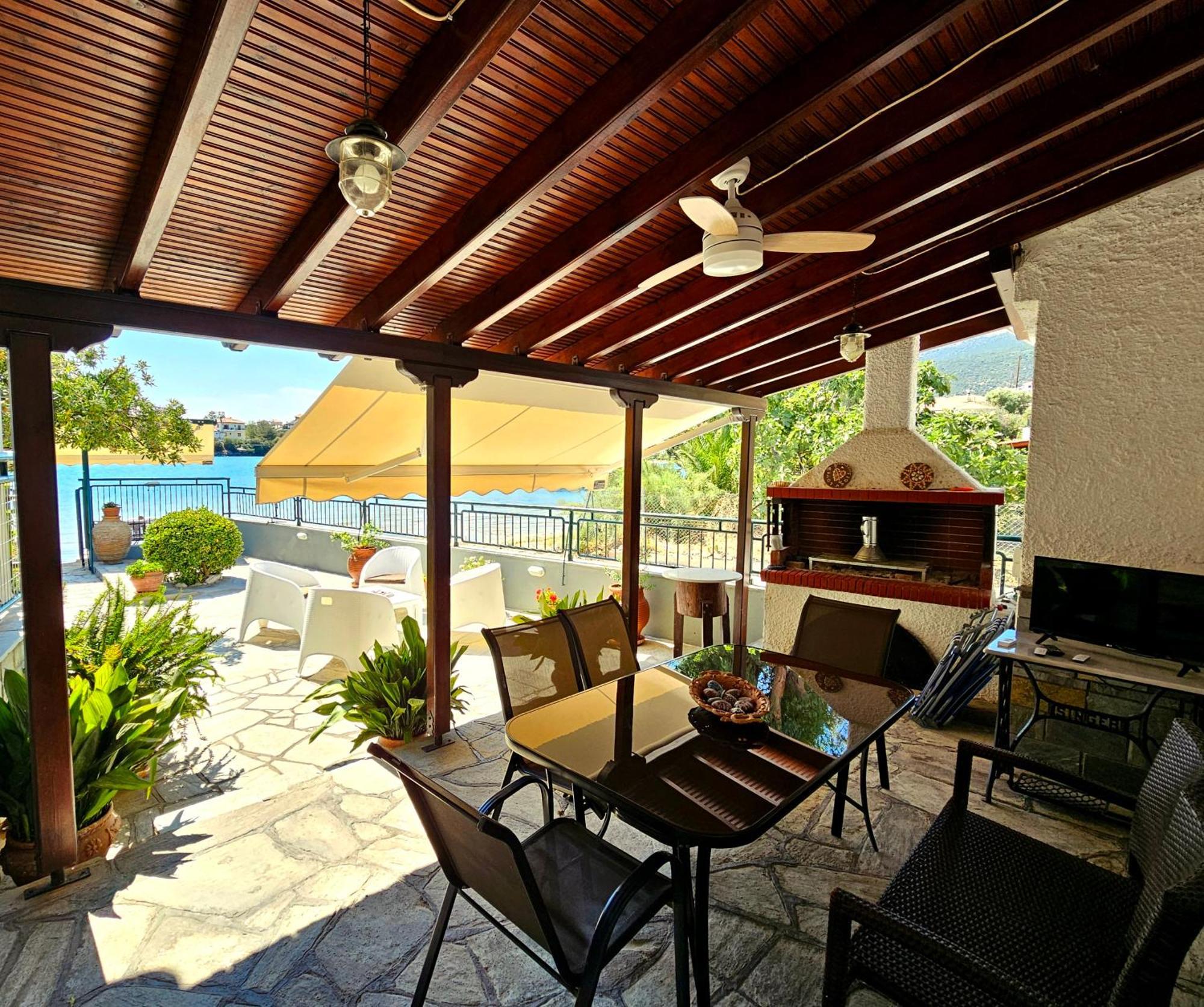 Villa Polianthi Seaside House Marathos  Esterno foto
